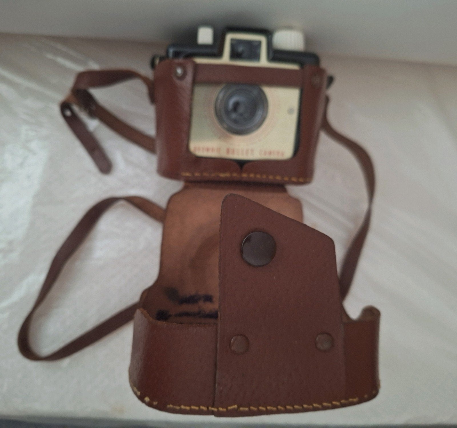 ◼️KODAK met Lederen Tas, Audio, Tv en Foto, Fotocamera's Analoog, Ophalen, Gebruikt