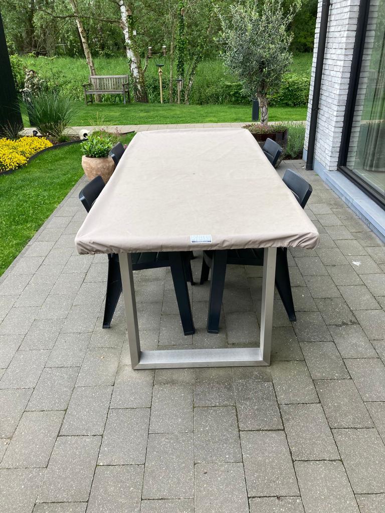 tuintafel teak, Ophalen, Gebruikt, Rechthoekig, Teakhout