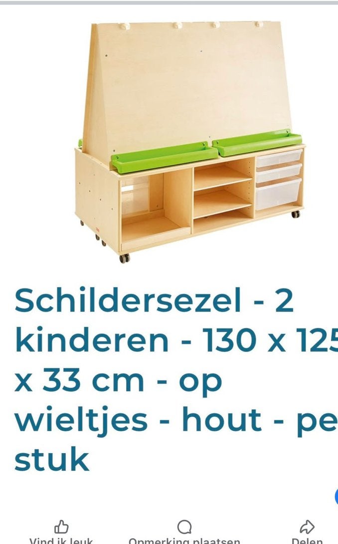 Schildersezel voor 4 kinderen, Ophalen, Zo goed als nieuw
