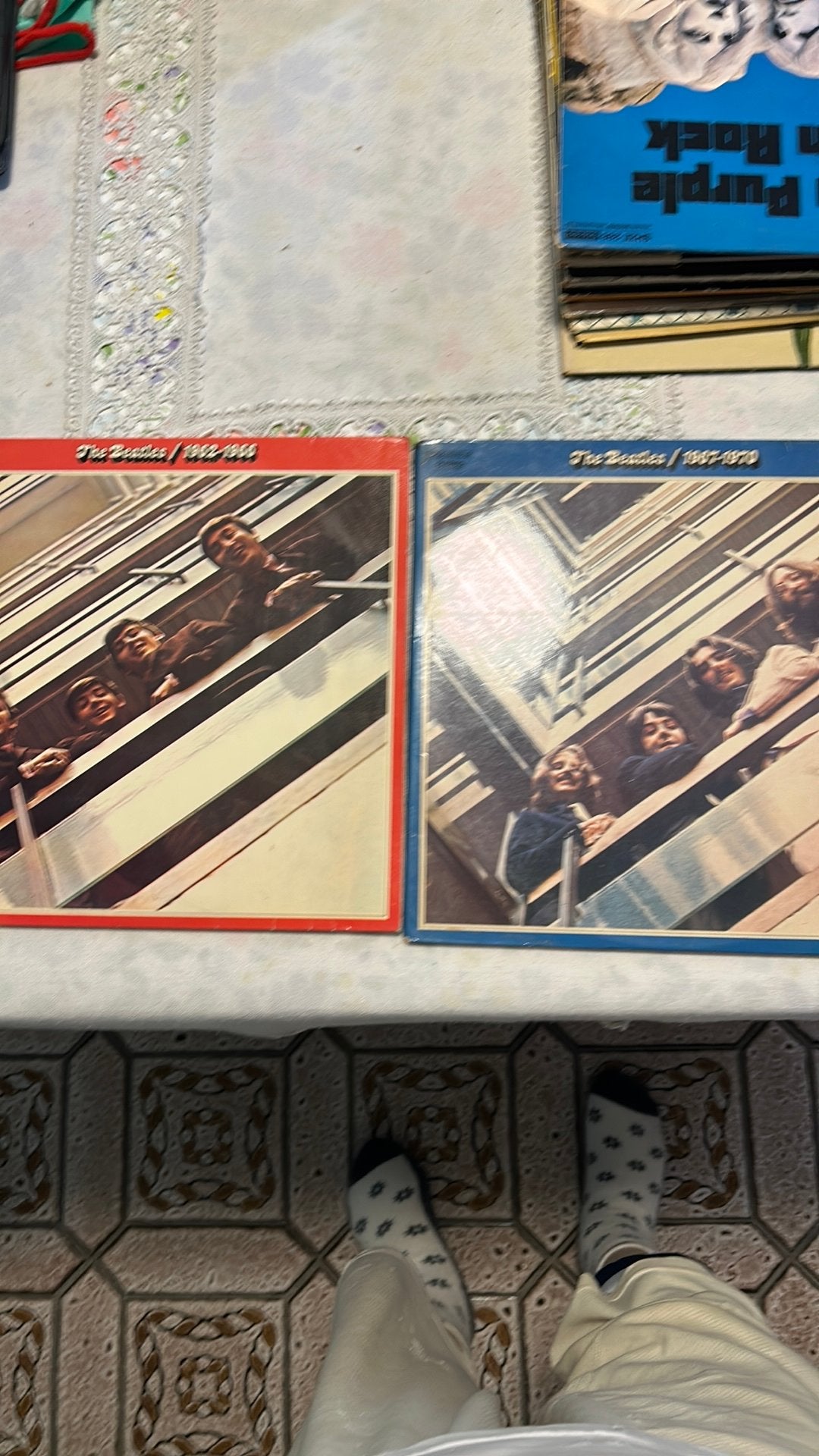2 LP vinyl Beatles, Colored vinyl, Ophalen, Zo goed als nieuw, LP