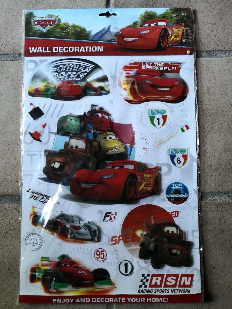 Disney/Pixar's cars - 3D stickers muurdecoratie, Ophalen