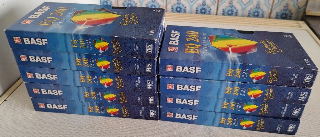 Gebruikte videobanden BASF EQ 240 VHS, Ophalen, VHS