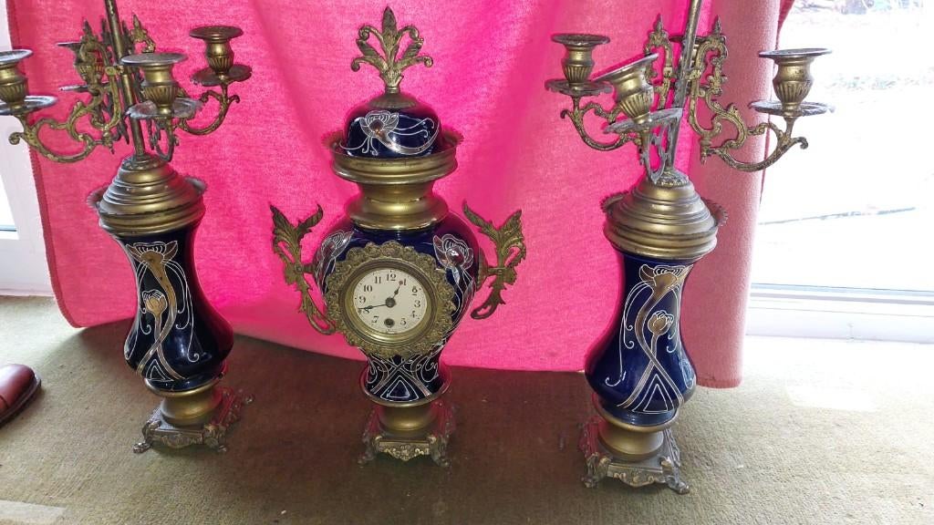 mantelklok art nouveau, Antiek en Kunst, Ophalen