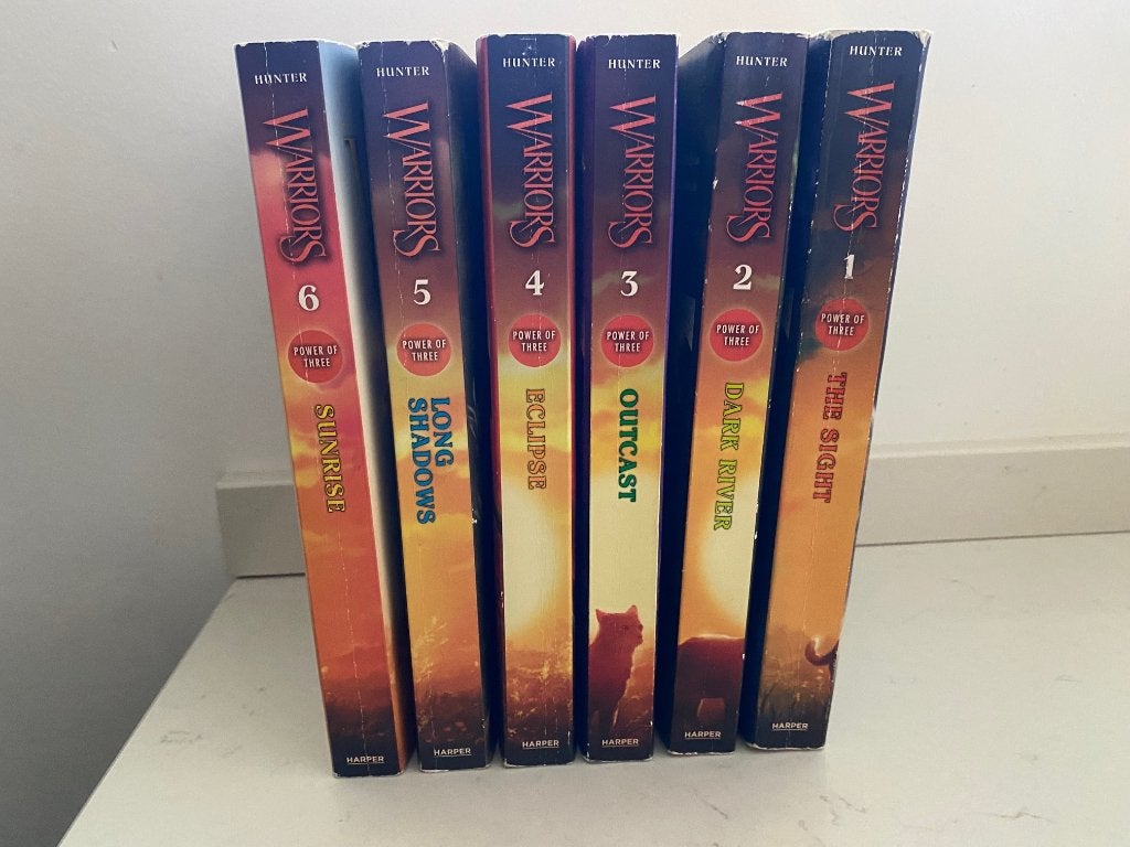 alle 6 boeken derde reeks Warriors, Fiction, Erin Hunter, Comme neuf, Enlèvement