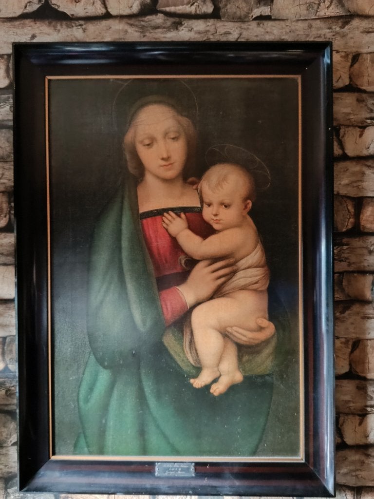 Reproductieschilderij Madonna v.d. groothertog te koop., Enlèvement