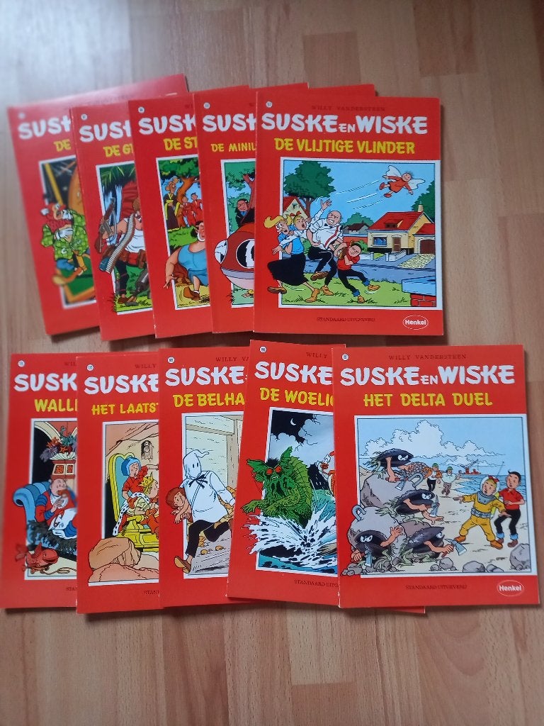 suske en wiske reclamestrips Henkel (10 albums), Complete serie of reeks, Ophalen of Verzenden, Nieuw
