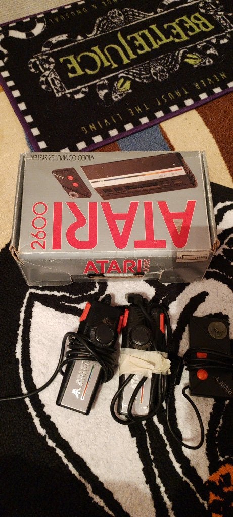 Atari 2600 met spellen, Avec 1 manette, Enlèvement, Utilisé, Avec jeux