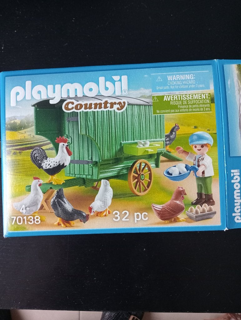 Playmobile kippenhok, Ophalen
