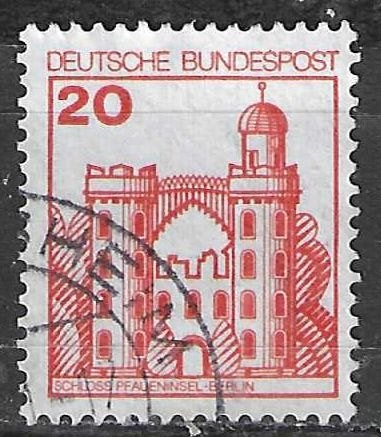 Duitsland Bundespost 1979 - Yvert 842 - Kastelen  (ST), Verzenden, Gestempeld