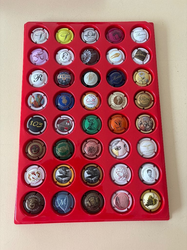 Champagne capsules 40 stuks gevarieerd lot P7, Enlèvement ou Envoi