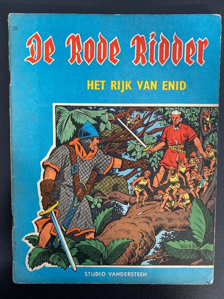 DE RODE RIDDER - ONGEKLEURDE REEKS -  Het rijk van Enid, Boeken, Stripverhalen, Gelezen, Willy Vandersteen, Eén stripboek, Ophalen of Verzenden