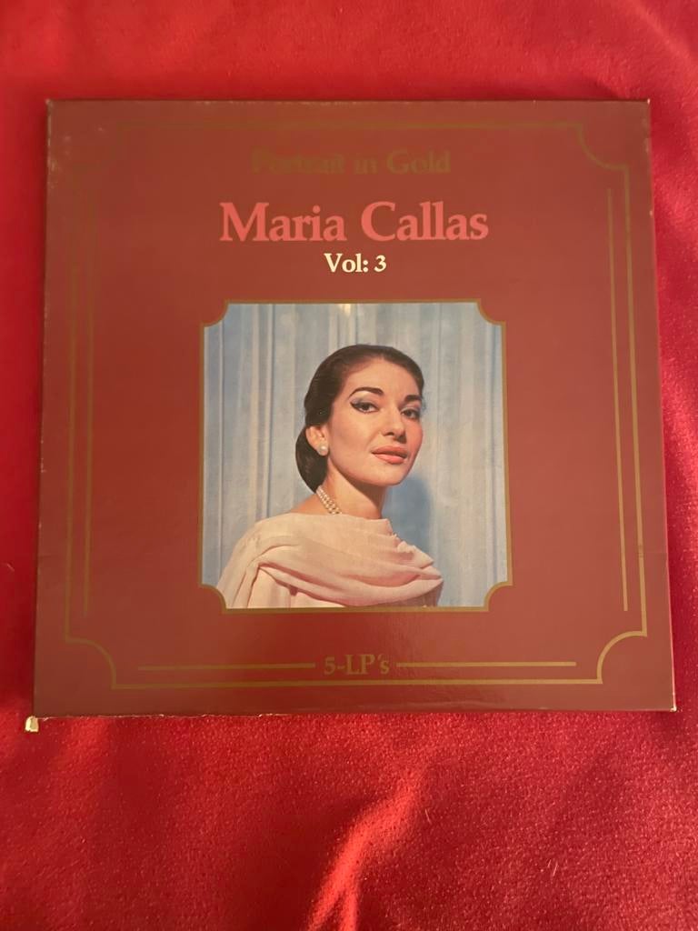 Maria Callas boxset – Portrait in Gold Vol. 3 (5 LP), Cd's en Dvd's, Vinyl | Klassiek, Ophalen, Gebruikt