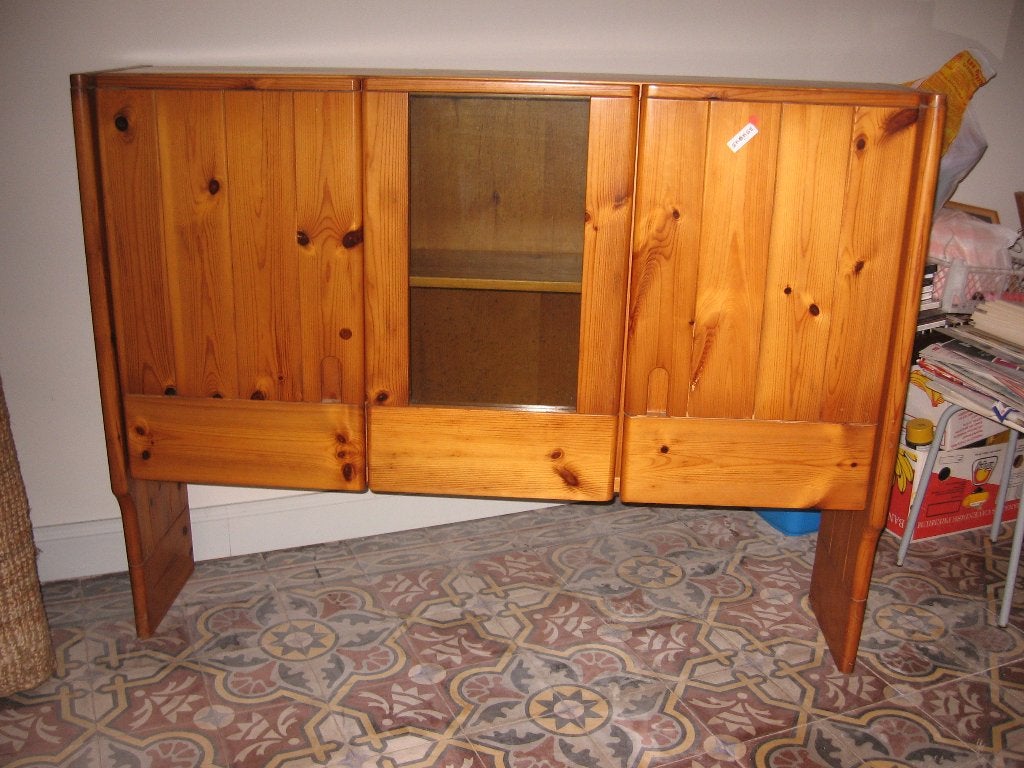 Credence d'un Bahut "Karelia" Vintage de Roche-Bobois en pin, Avec porte(s), 25 à 50 cm, Suédois, Comme neuf