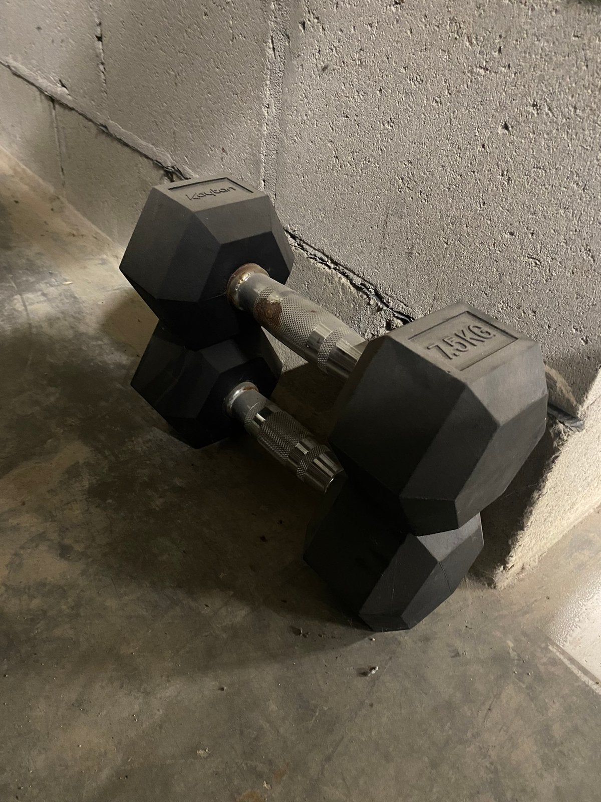 Gewichten 7,5kg, Sport en Fitness, Ophalen, Zo goed als nieuw