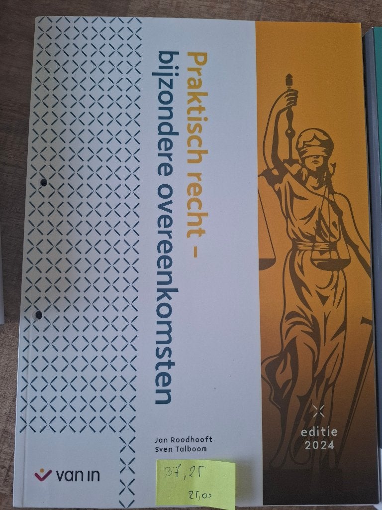 Praktisch recht - bijzondere overeenkomsten, Boeken, Ophalen, Zo goed als nieuw