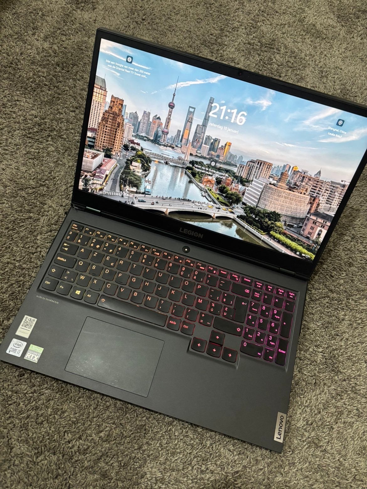 Lenovo Legion 5 Gaming – i7 / RTX 2060 / 16 Go RAM / SSD 512, Informatique & Logiciels, Enlèvement ou Envoi, 16 pouces, Comme neuf