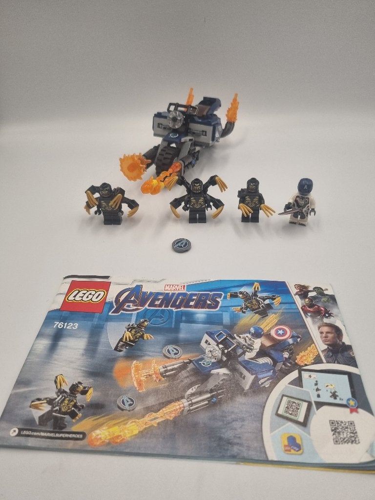 Lego Super Heroes 76123 Captain America: Outriders Attack, Compleet, Marvel, Lego, Ophalen of Verzenden