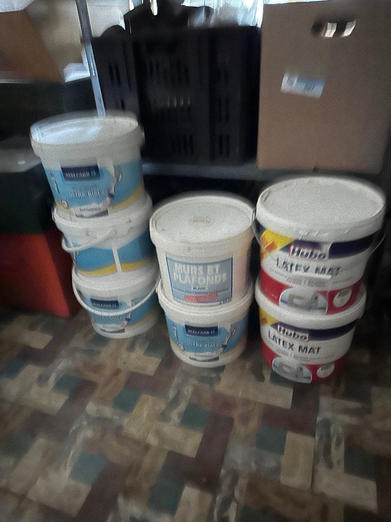 80 liter witte muurverf, Doe-het-zelf en Bouw, Ophalen, Wit, Verf