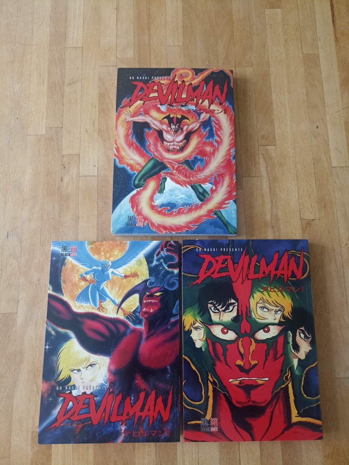 Devilman Édition 50 ans – Tomes 1 à 3 – Black Box, Boeken, Strips | Comics, Ophalen, Go Nagai, Zo goed als nieuw, Japan (Manga)