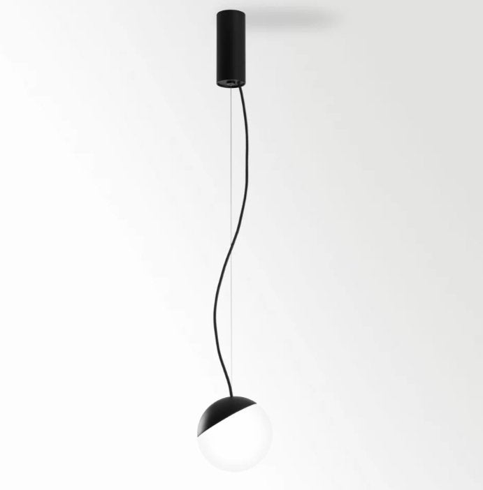 Delta light plafond lamp Gibbo, Ophalen, Gebruikt, Glas, Modern