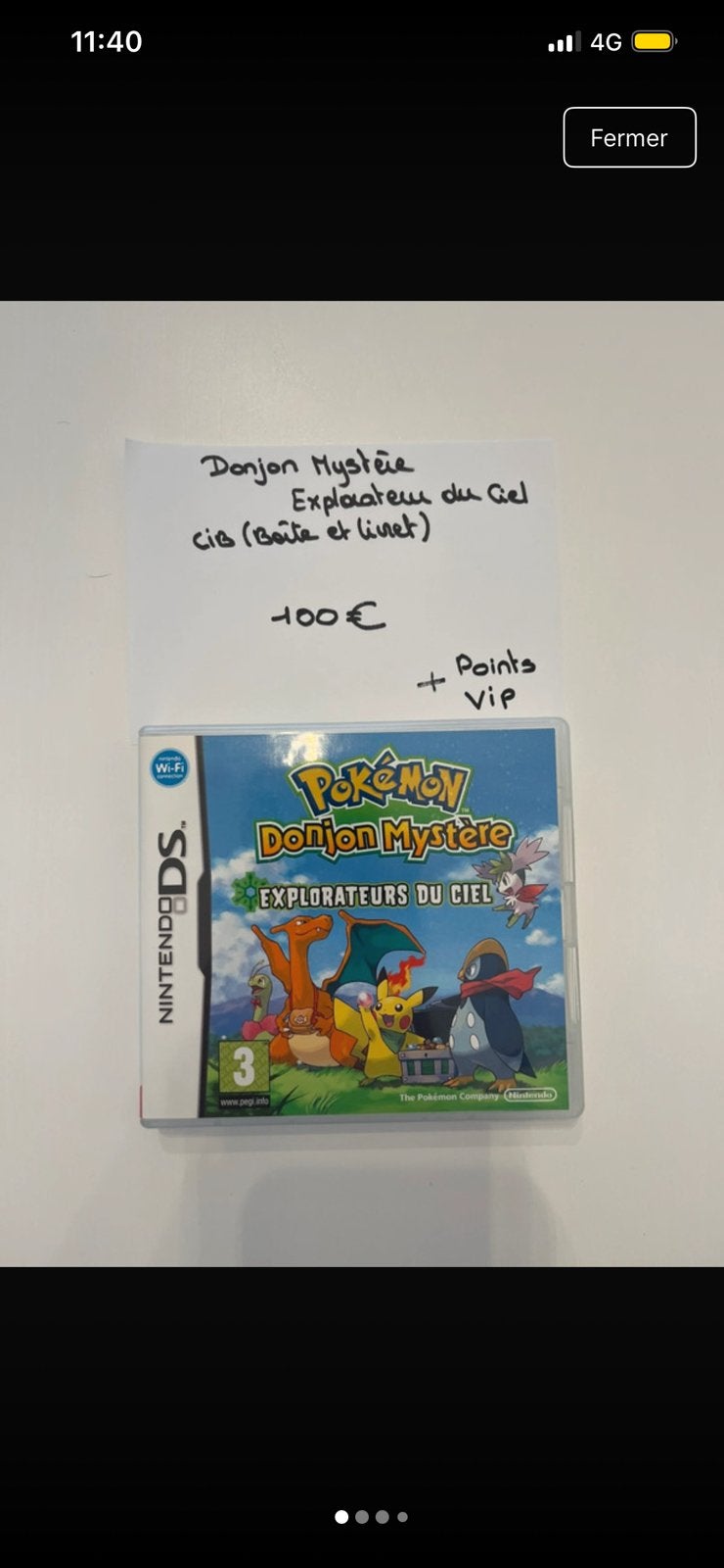 Pokémon Donjon Mystère Explorateur du ciel, 1 joueur, Enlèvement ou Envoi, Comme neuf, À partir de 3 ans