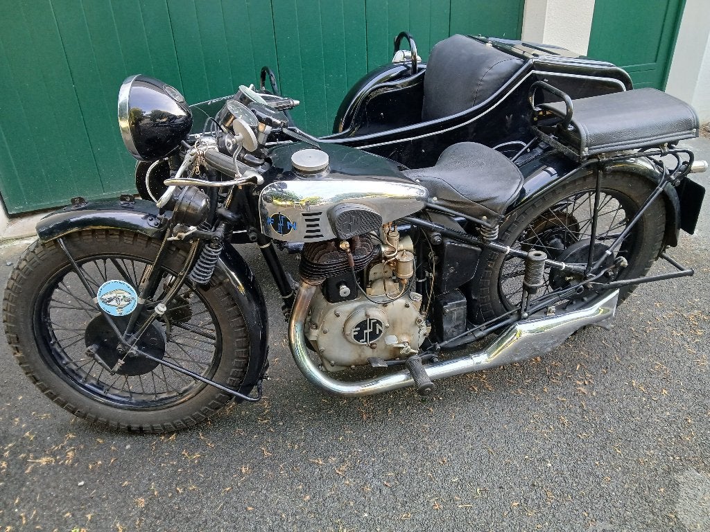 Moto FN 500 cm3 de 1931 type M90 Luxe avec Sidecar ROYAL, Permis Moto A, Occasion, 500 cm³, 1 cylindre
