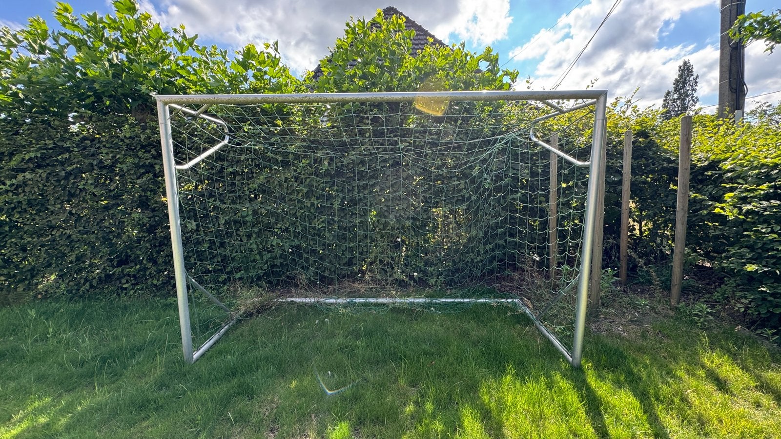 Voetbaldoel aluminium, Ophalen, Gebruikt