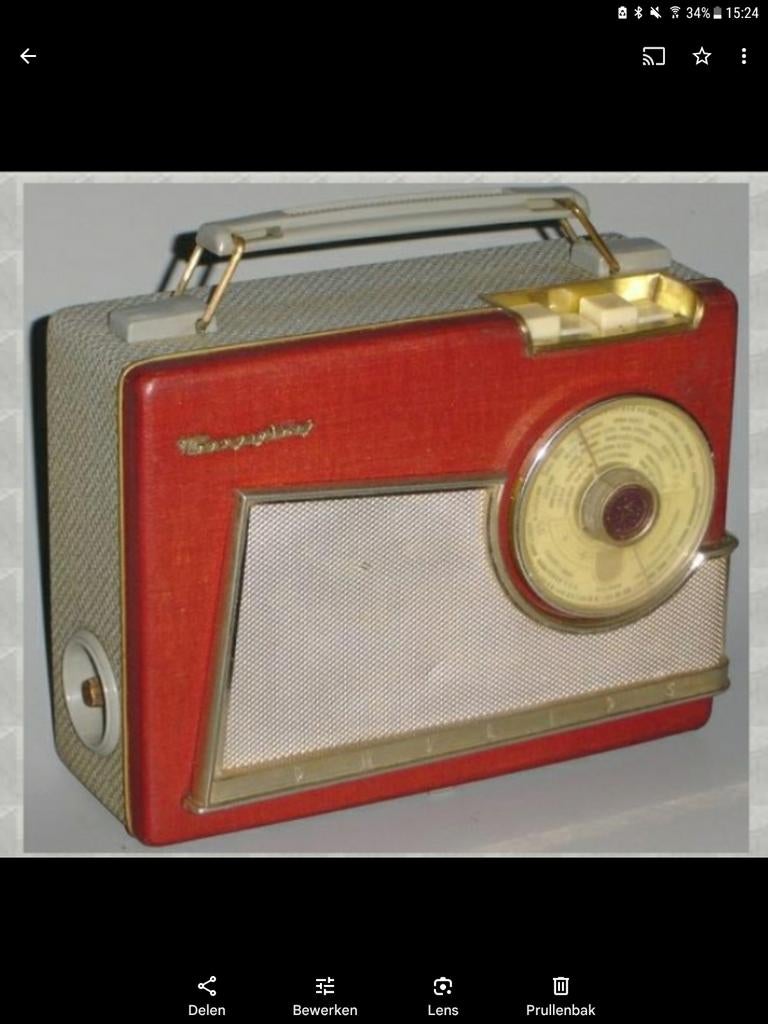 Ben op zoek naar deze oude radio / gevraagd, Audio, Tv en Foto, Radio's, Ophalen of Verzenden, Radio