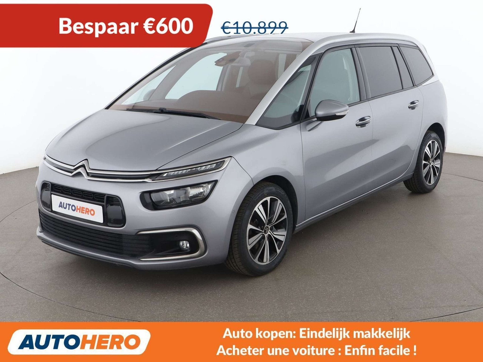 Citroën C4 Picasso 2.0 Blue-HDi Shine (bj 2017), Auto's, Voorwielaandrijving, C4 (Grand) Picasso, Overige carrosserie, Zilver of Grijs