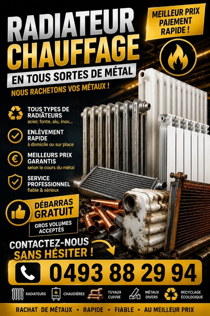 Ferrailleur, Bricolage & Construction, Métaux, Enlèvement ou Envoi
