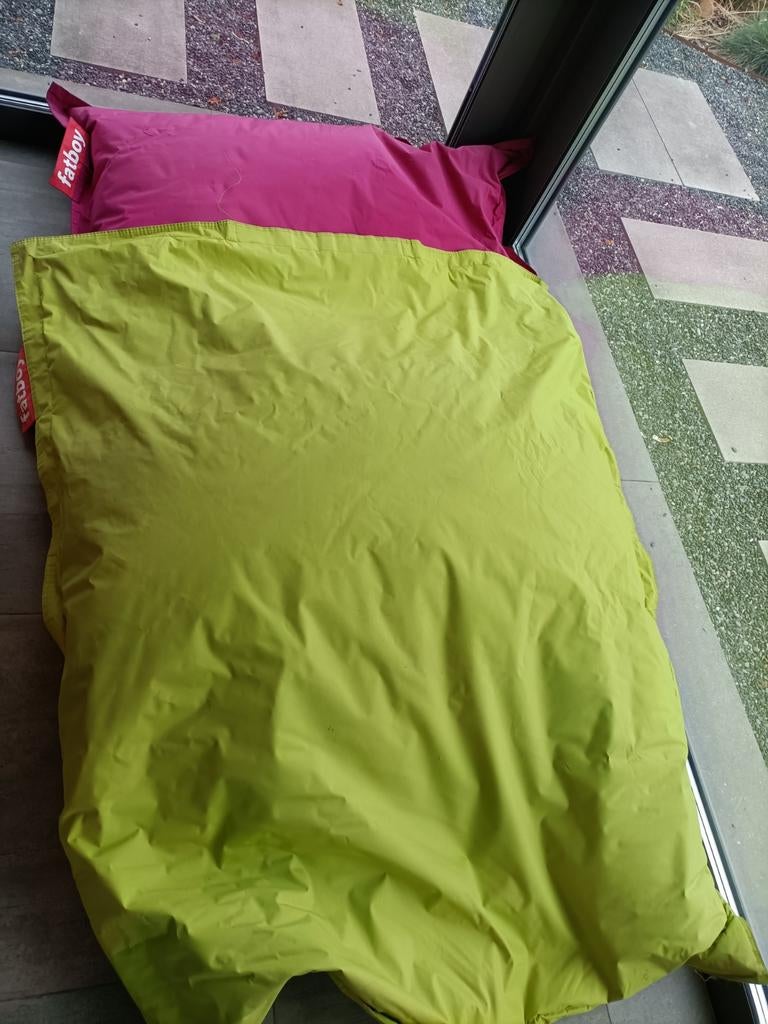 2 grote Fatboy zitzakken, Ophalen, Roze, Zitzak