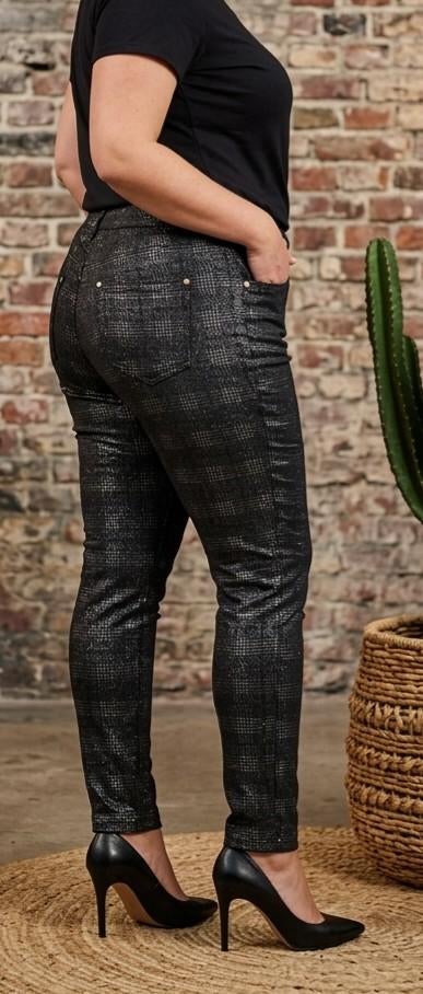 Pantalon pailleté prince de Galles Toxic3, Taille 42/44 (L), Enlèvement ou Envoi, Comme neuf, Longs