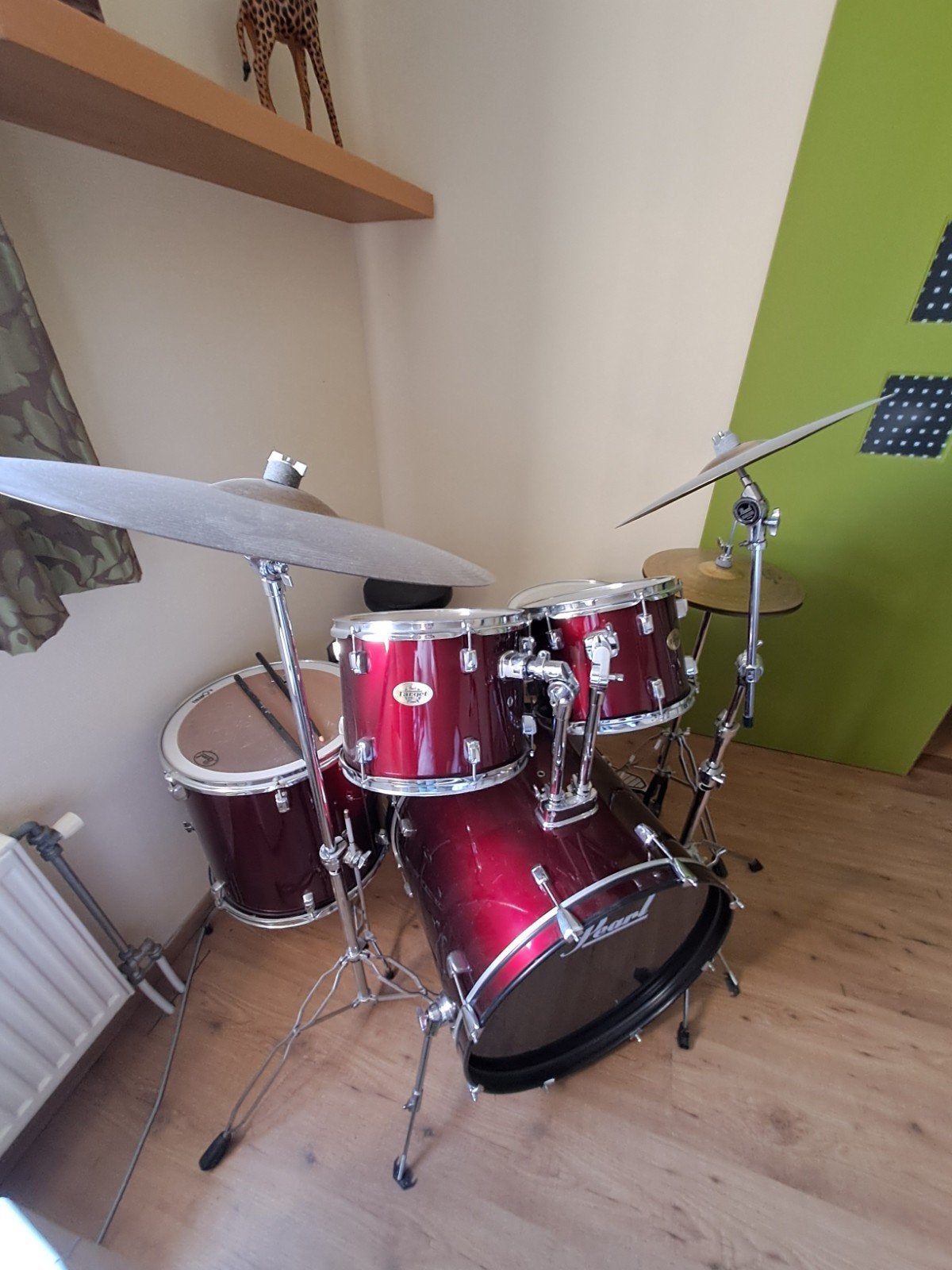 Drumstel Pearl Target, Musique & Instruments, Batteries & Percussions, Enlèvement, Utilisé, Pearl
