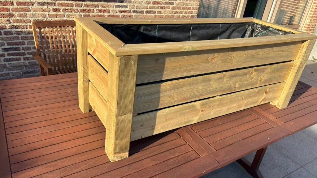 Laatste stuks -Grenen Bloemenbakken 135x45x52, Tuin en Terras, Ophalen, 100 cm of meer, Nieuw, Rechthoekig