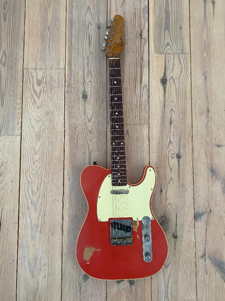 Haar Guitars Trad T Fiesta Red Double Creme Binding - Aged, Enlèvement, Utilisé, Solid body, Autres marques