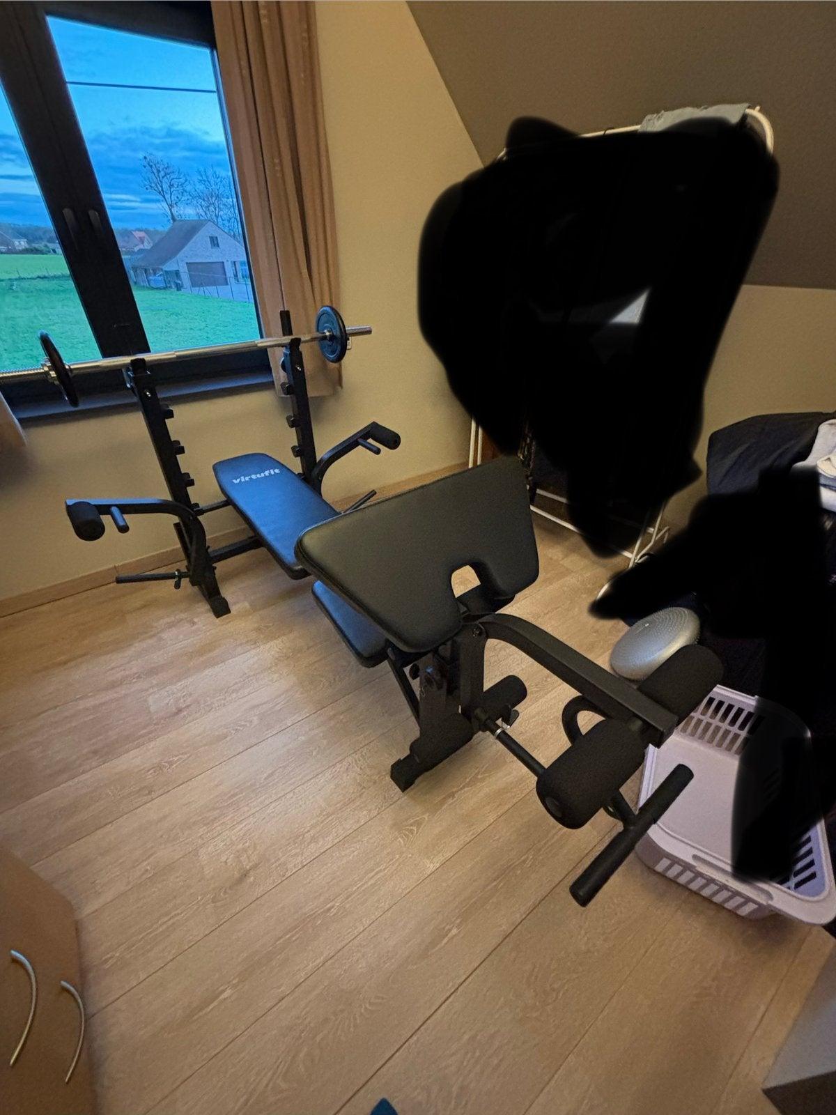 Virtufit multifunctionele halterbank, Sport en Fitness, Ophalen, Armen, Overige typen, Aluminium