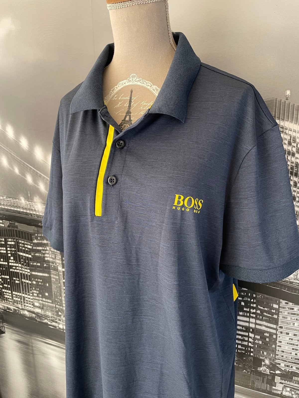 NIEUW - blauwe polo Hugo Boss XXL Slim Fit, Kleding | Heren, Polo's, Hugo Boss, Verzenden, Blauw, Maat 56/58 (XL)
