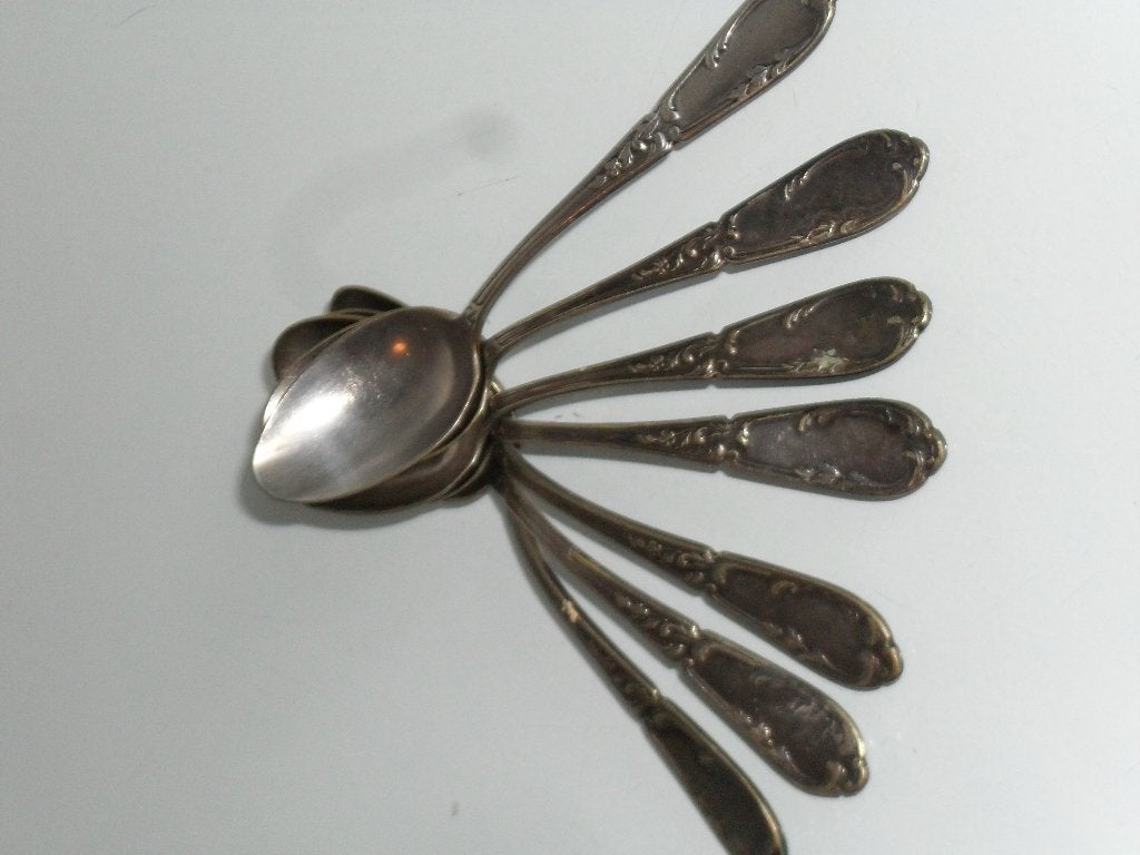 7 zilveren koffielepeltjes, Ophalen of Verzenden