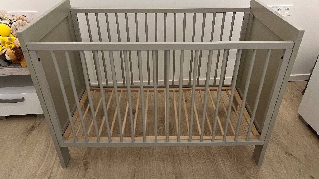 Kinderbedje voor matras 120x60cm, Ophalen, Gebruikt, Minder dan 140 cm, Minder dan 70 cm