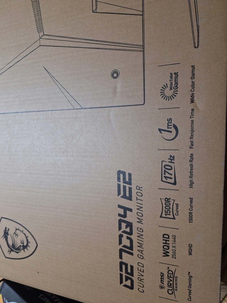MSI G27CQ4 E2 Curved Gaming Monitor, Computers en Software, Gaming, Ingebouwde speakers, VA, Nieuw