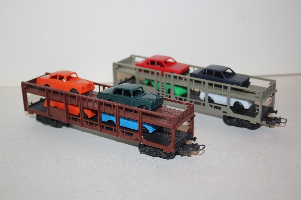 lima ho 2 wagons transport voitures, Hobby & Loisirs créatifs, Enlèvement ou Envoi, Wagon, Lima, Courant continu