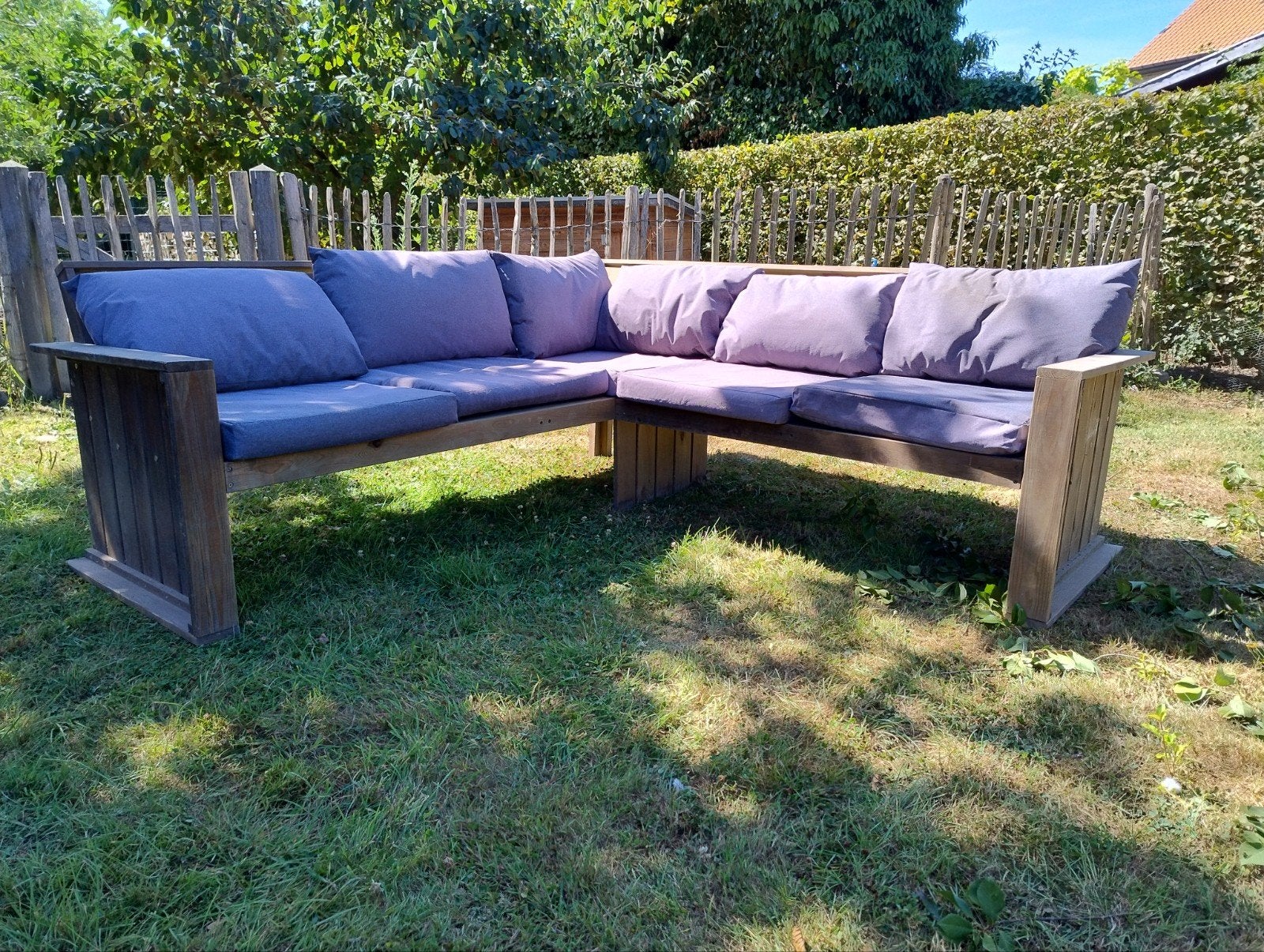 houten loungeset wegens verhuis, Tuin en Terras, Ophalen, Loungeset