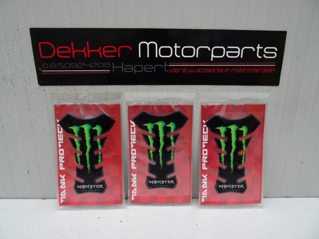 Proteck Tankpad # Monster Energy # Zwart # Uni # Honda #, Motoren, -, -, Nieuw, Ophalen of Verzenden