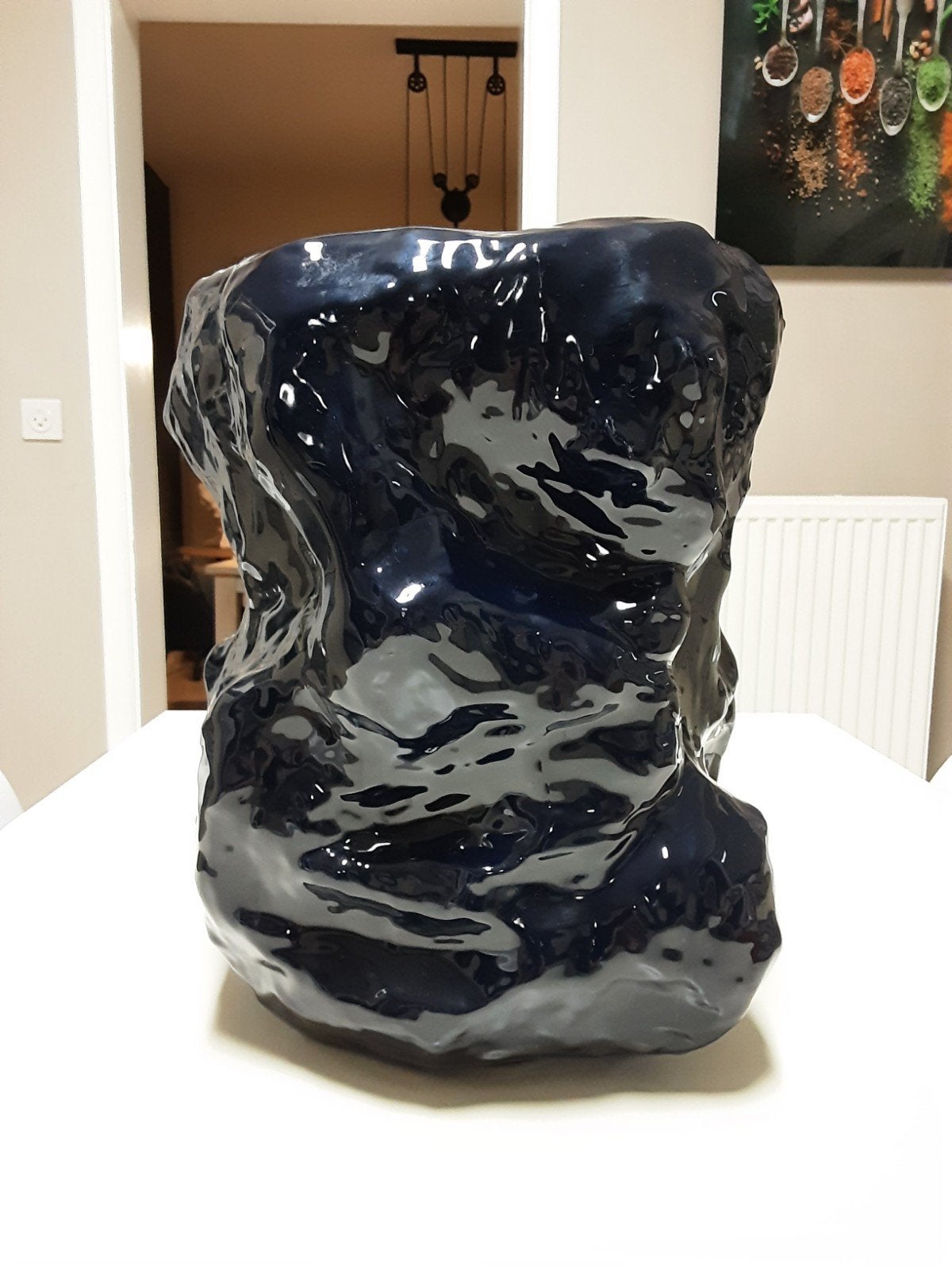 Ferm living tuck blauwe vaas Nieuw, Ophalen, Blauw, Nieuw, 40 cm