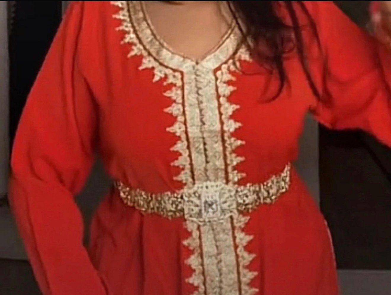 Kaftan, Kleding | Dames, Gelegenheidskleding, Overige typen, Maat 42/44 (L), Nieuw, Oranje