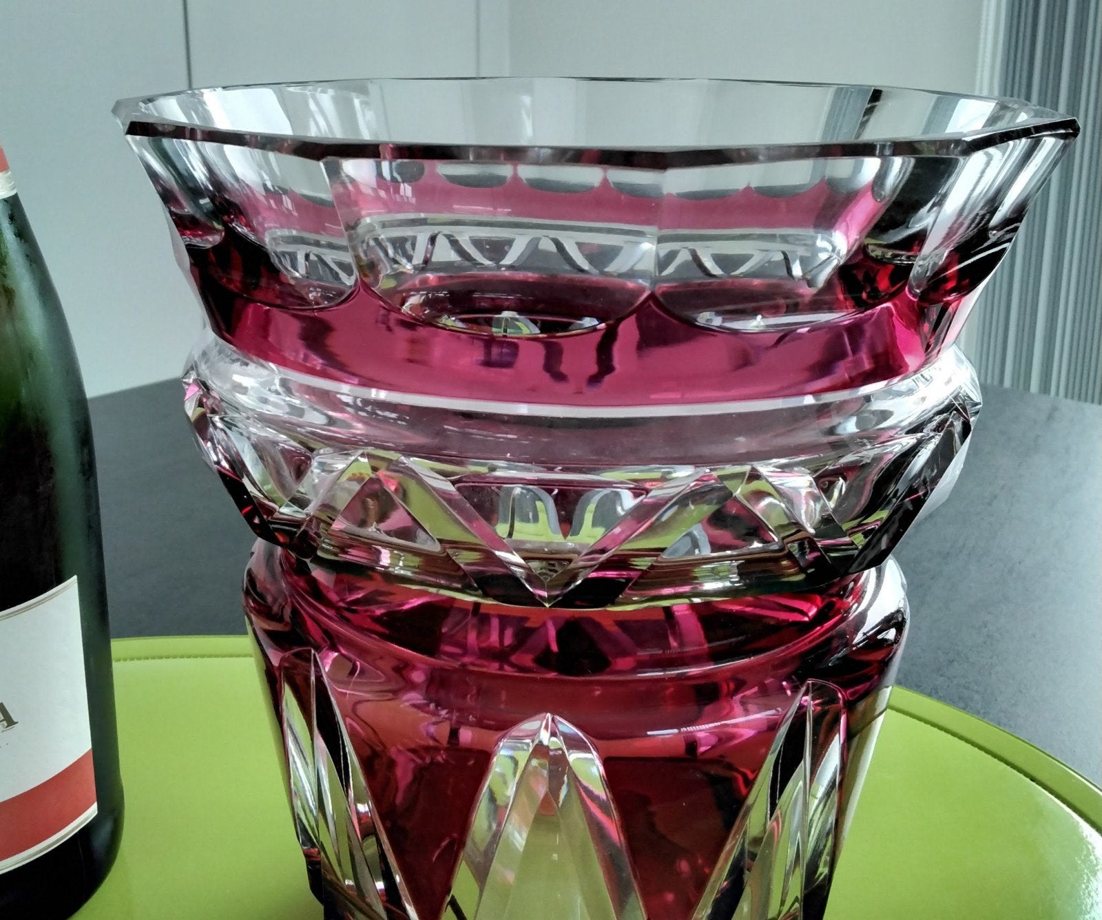 Vase « Boléro » en cristal du Val St Lambert, Antiquités & Art, Enlèvement ou Envoi