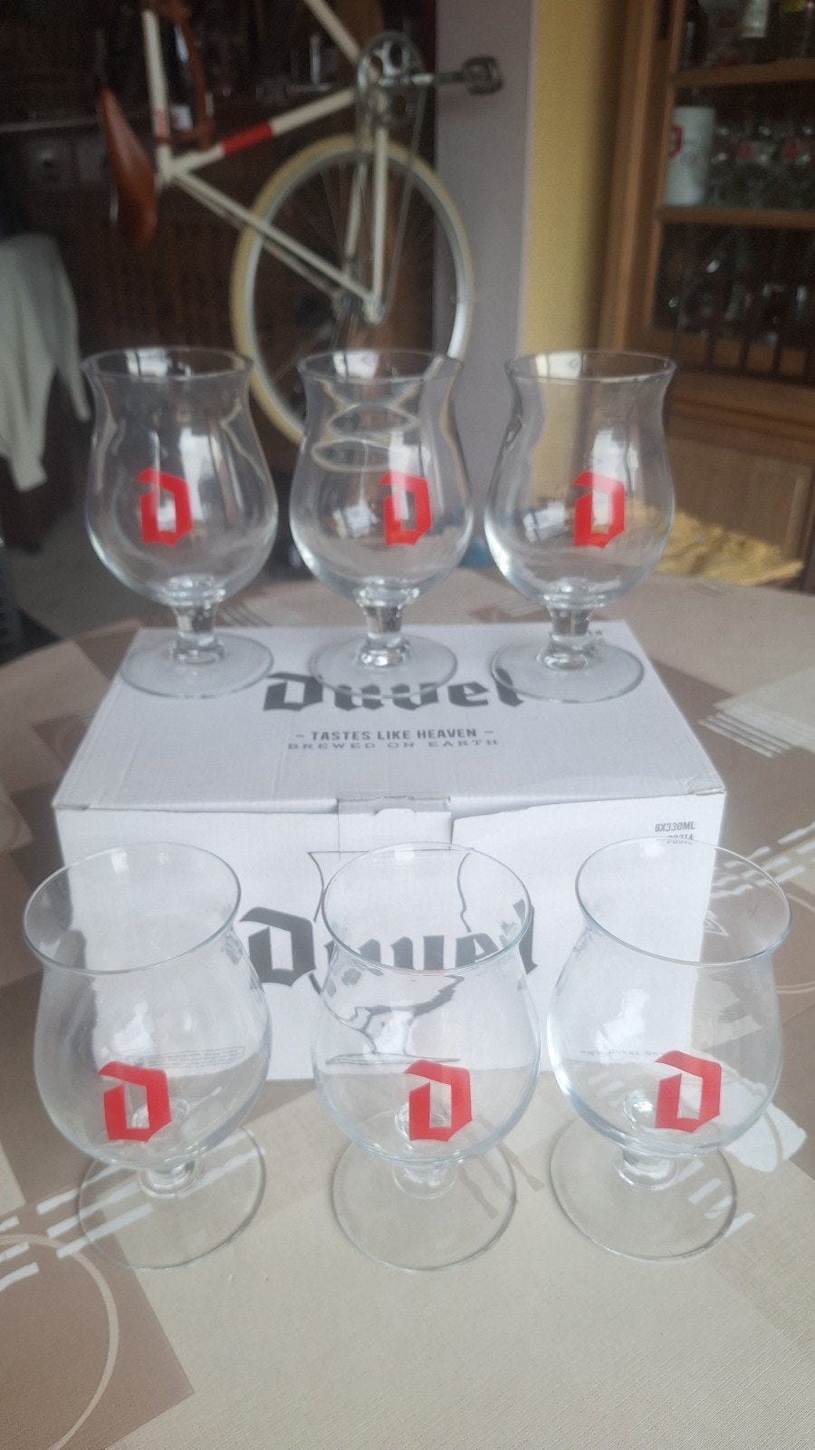 Duvel USA glazen, Collections, Marques de bière, Enlèvement ou Envoi, Duvel