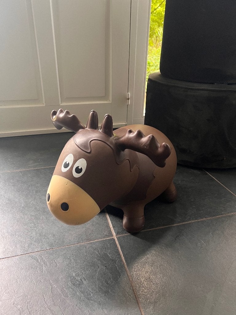 springdier in de vorm van een eland, Enfants & Bébés, Jouets | Jouets a bascule, Enlèvement, Comme neuf
