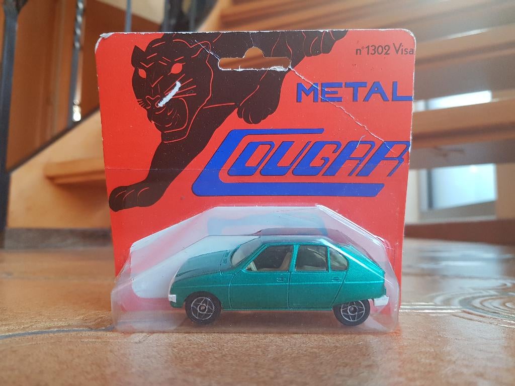 Cougar (Solido) 1302 Citroen Visa Green 1/43 Vintage mint, Hobby en Vrije tijd, Ophalen of Verzenden, Nieuw, Auto, Solido