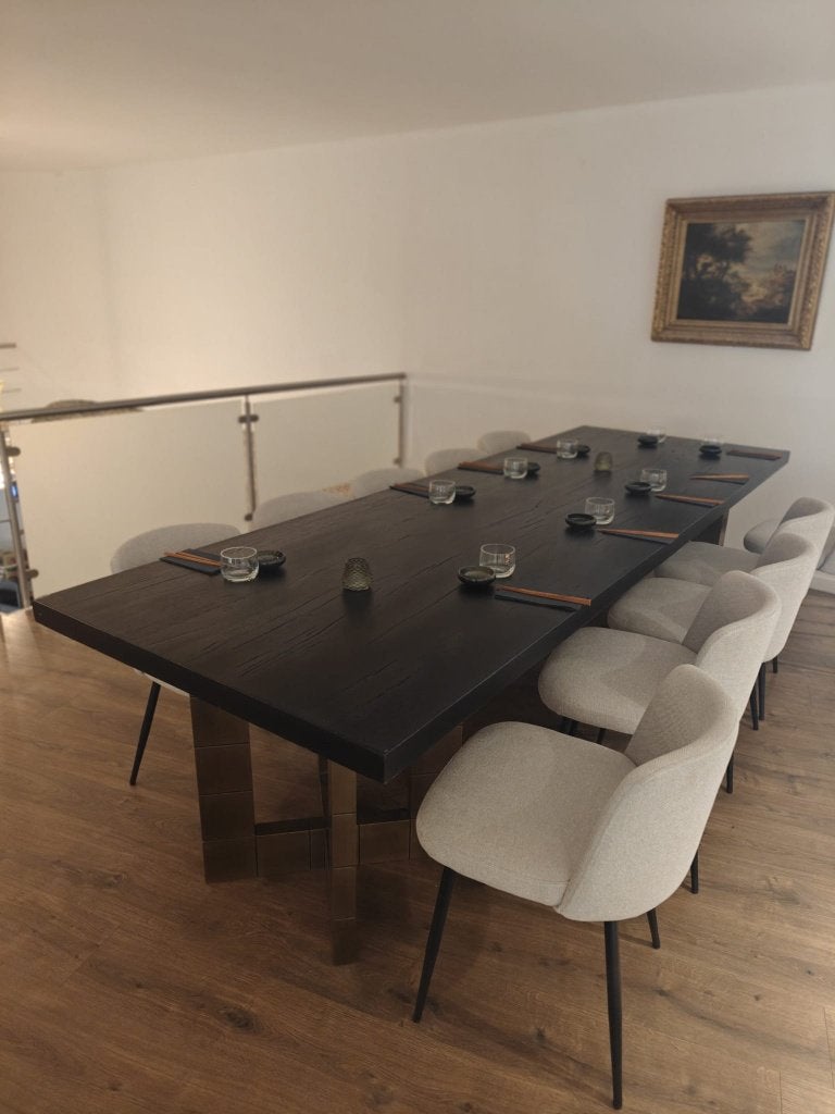 Tafel Richmond Interiors, Huis en Inrichting, Ophalen, 100 tot 150 cm, 200 cm of meer, Zo goed als nieuw
